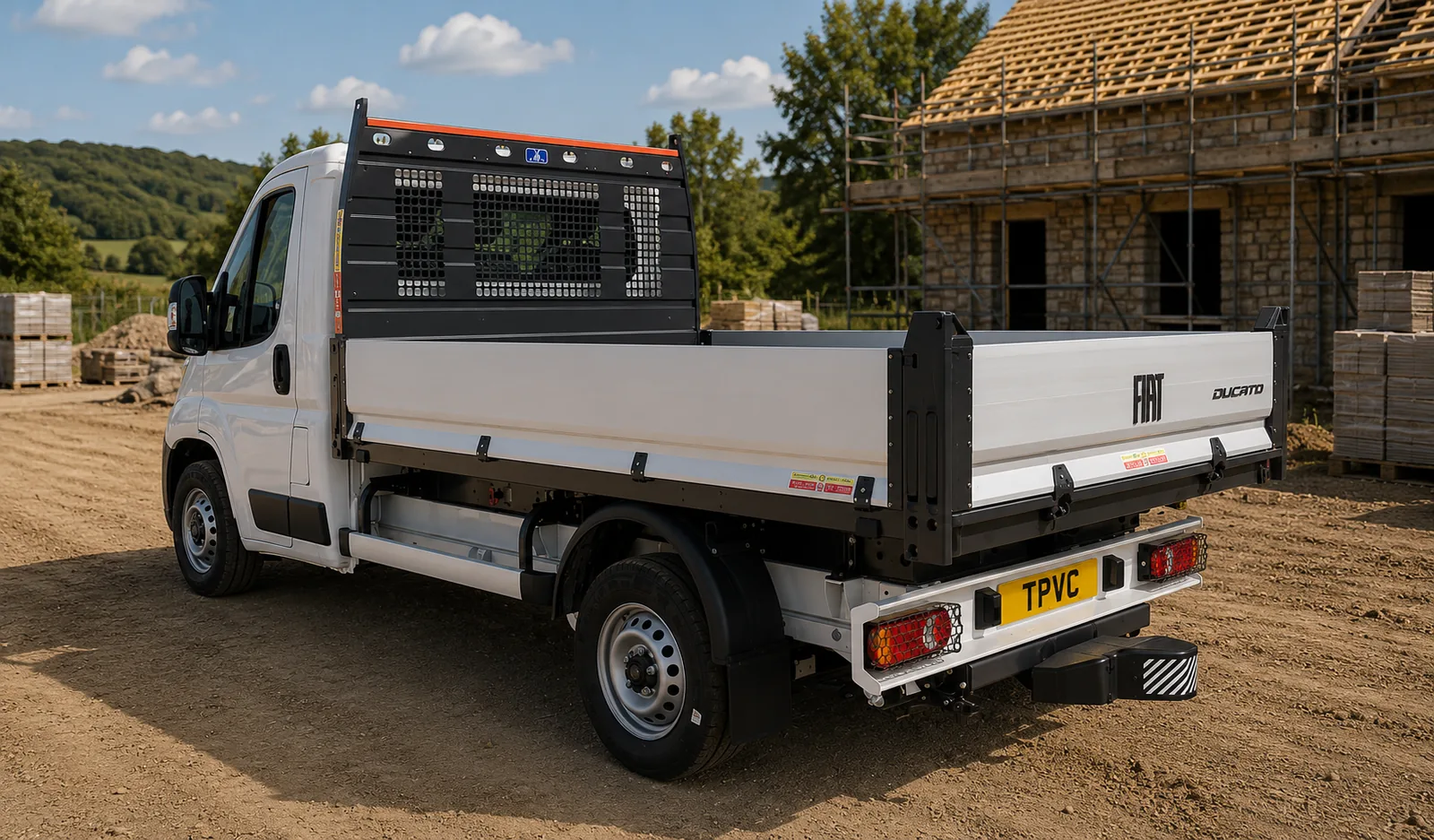 Fiat Ducato L2 Tipper - rear view