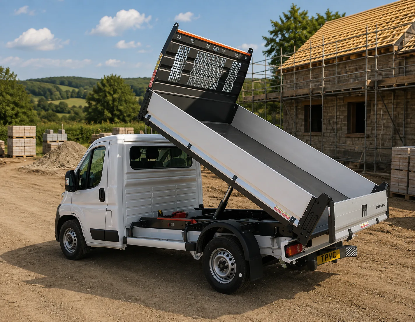 Fiat Ducato L2 Tipper - tipping body raised