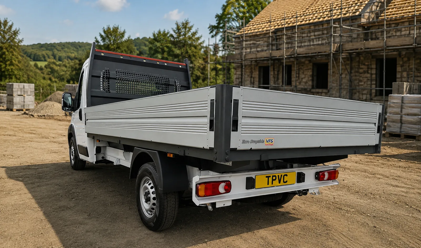 Fiat Ducato L3 Dropside - rear view