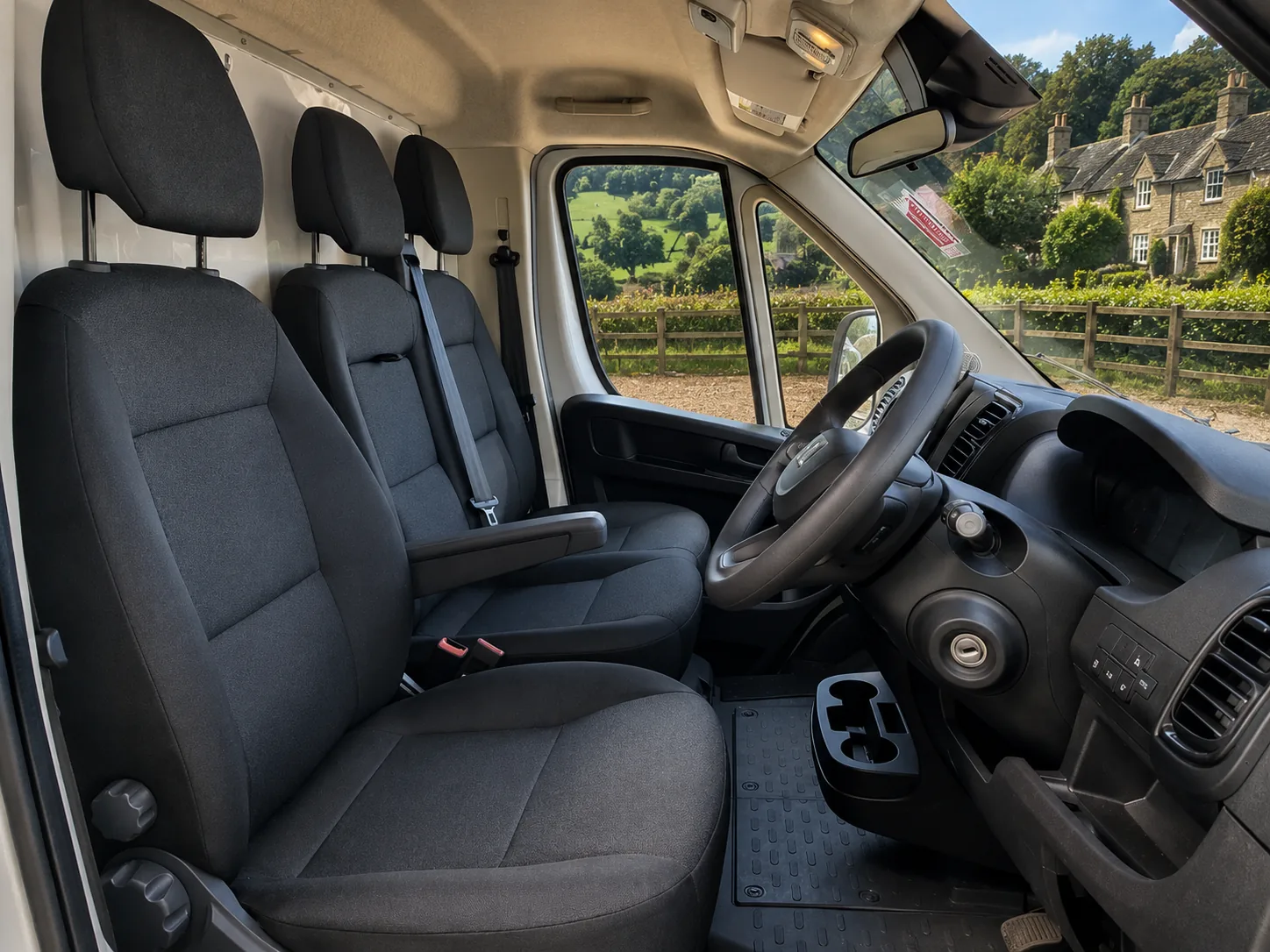 Fiat Ducato Low Loader - cab interior
